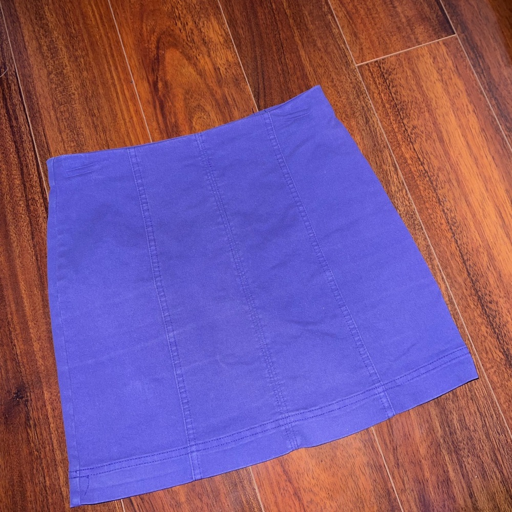 Purple mini skirt